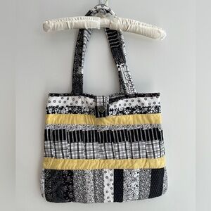 HANDMADE Quilted Tote Bag Double Handle Lined Commute Market Cottagecore Travel